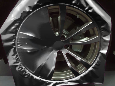 Avery Dennison™ SF 100 Black Chrome Wrapped Rim Example