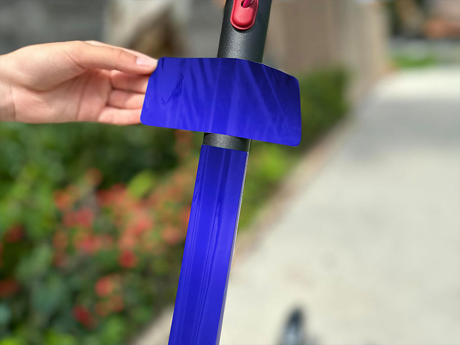 Avery Dennison SF 100 Blue Chrome Electric Kick-Scooter Wraps