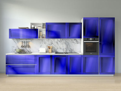Avery Dennison™ SF 100 Blue Chrome Kitchen Cabinet Wraps