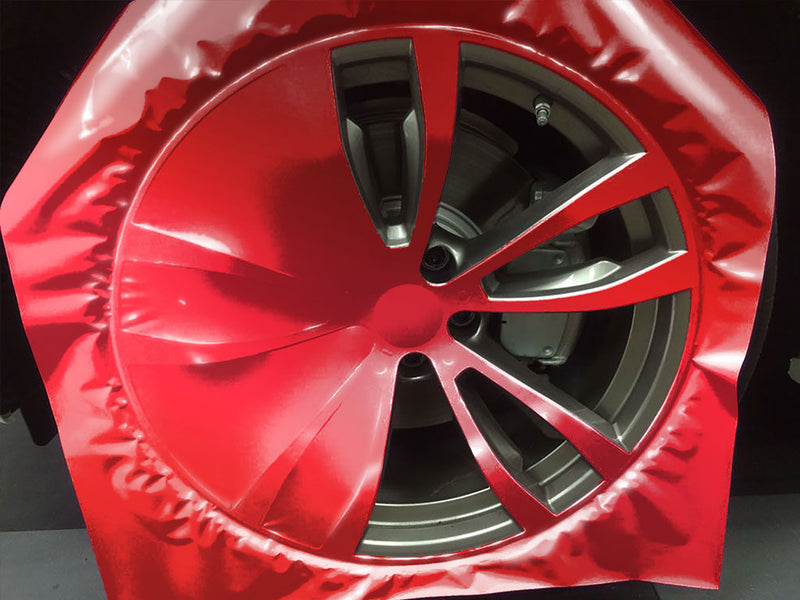 Avery Dennison™ SF 100 Red Chrome Custom Wheel Installation Process
