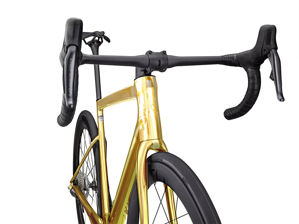 Avery Dennison™ SF 100 Gold Chrome Bicycle Wraps | Bike Vinyl