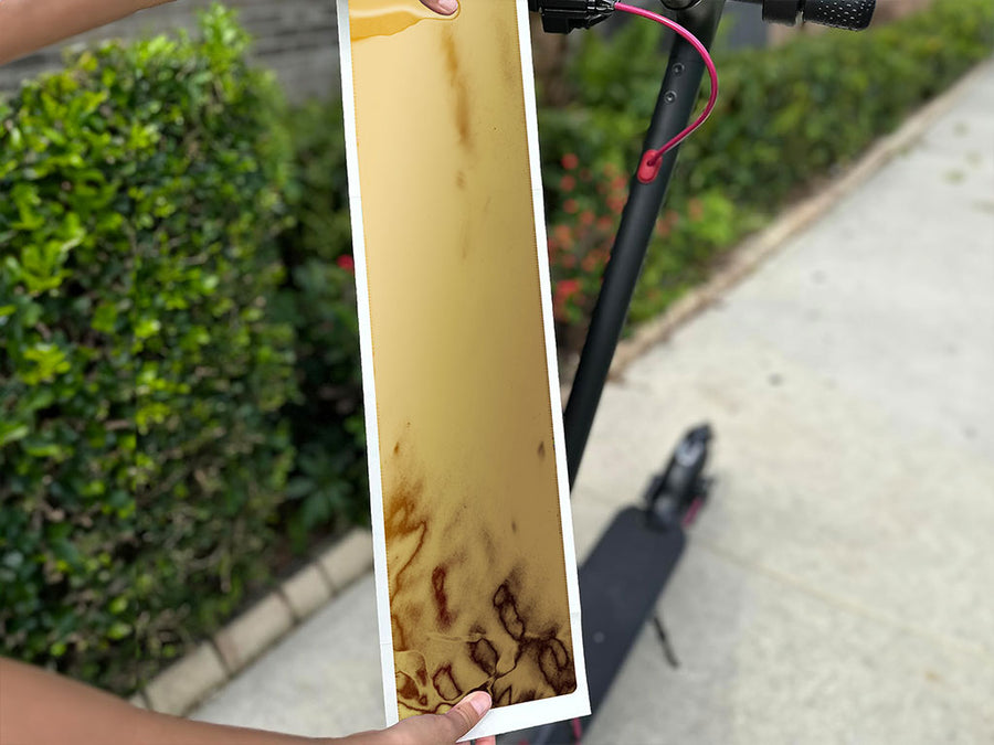 Avery Dennison SF 100 Gold Chrome DIY Electric Scooter Wraps