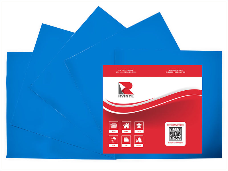 Avery SF100 Blue Fluorescent Craft Vinyl Sheet Pack