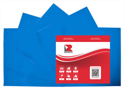 Avery SF100 Blue Fluorescent Craft Vinyl Sheet Pack