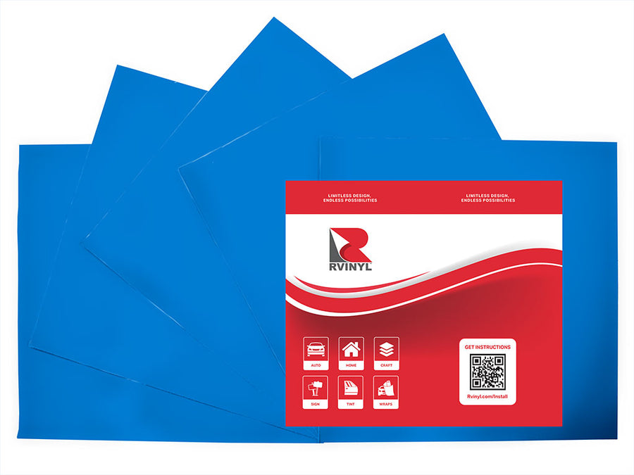 Avery SF100 Blue Fluorescent Craft Vinyl Sheet Pack