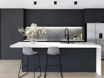 Avery Dennison™ SF 100 Silver Chrome Kitchen Countertop Wraps