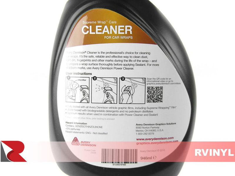 Avery Dennison Supreme Wrap Care Finger Print Remover Spray