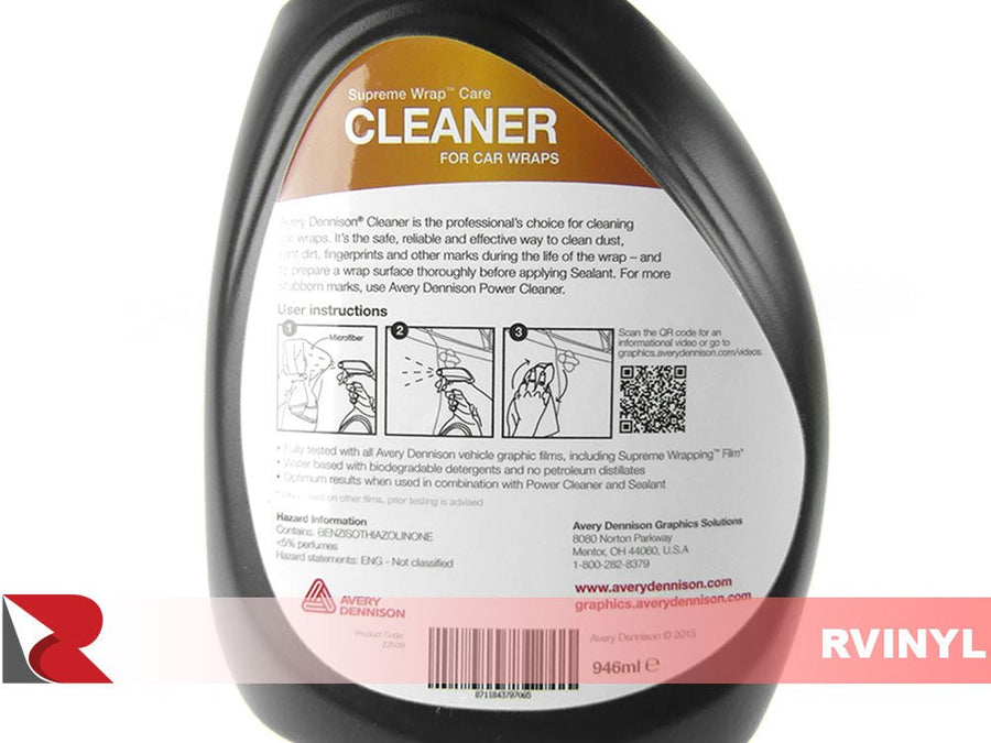 Avery Dennison Supreme Wrap Care Finger Print Remover Spray