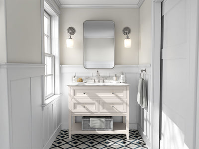 Avery Dennison SW900 Gloss White Pearl DIY Bathroom Cabinet Wraps