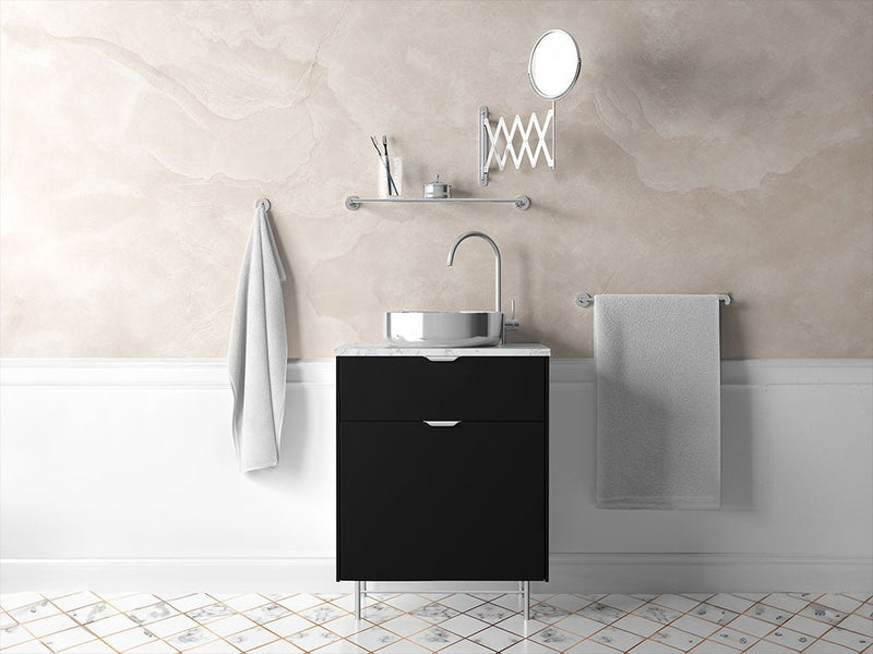 Avery Dennison™ SW900 Gloss Black Bathroom Cabinet Wraps