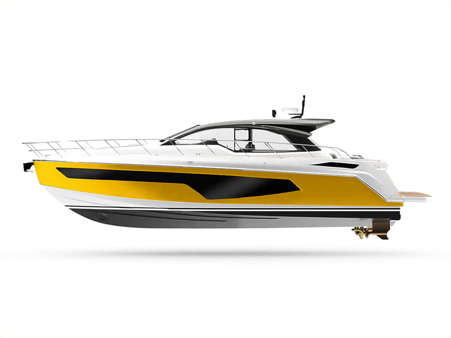 Avery Dennison SW900 Gloss Yellow Customized Yacht Boat Wrap
