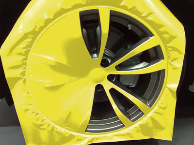Avery Dennison™ SW900 Gloss Ambulance Yellow Custom Wheel Installation Process