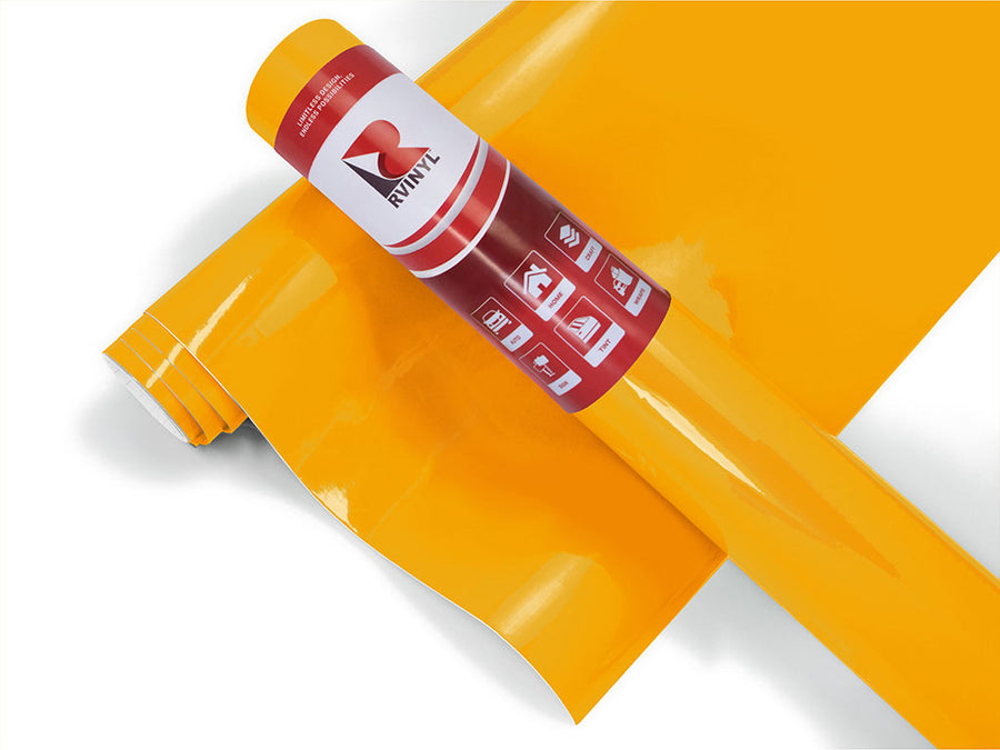 Avery Dennison SW900 Gloss Dark Yellow Boat Wrap Color Film