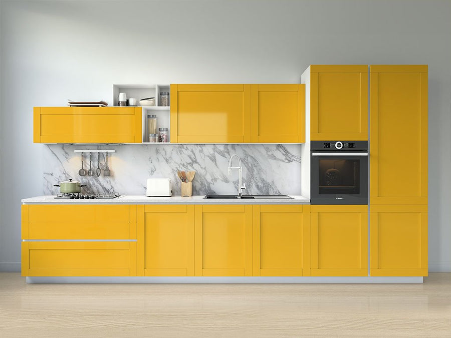 Avery Dennison™ SW900 Gloss Dark Yellow Kitchen Cabinet Wraps