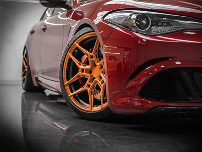 Avery Dennison™ SW900 Matte Orange Wrapped Rim Example