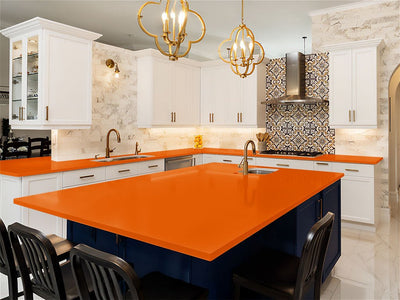 Avery Dennison SW900 Gloss Orange DIY Kitchen Counter Wraps