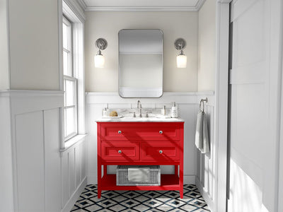 Avery Dennison SW900 Gloss Red DIY Bathroom Cabinet Wraps