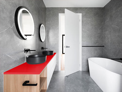 Avery Dennison™ SW900 Gloss Red Bathroom Countertop Wraps