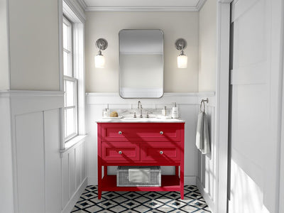 Avery Dennison SW900 Gloss Carmine Red DIY Bathroom Cabinet Wraps