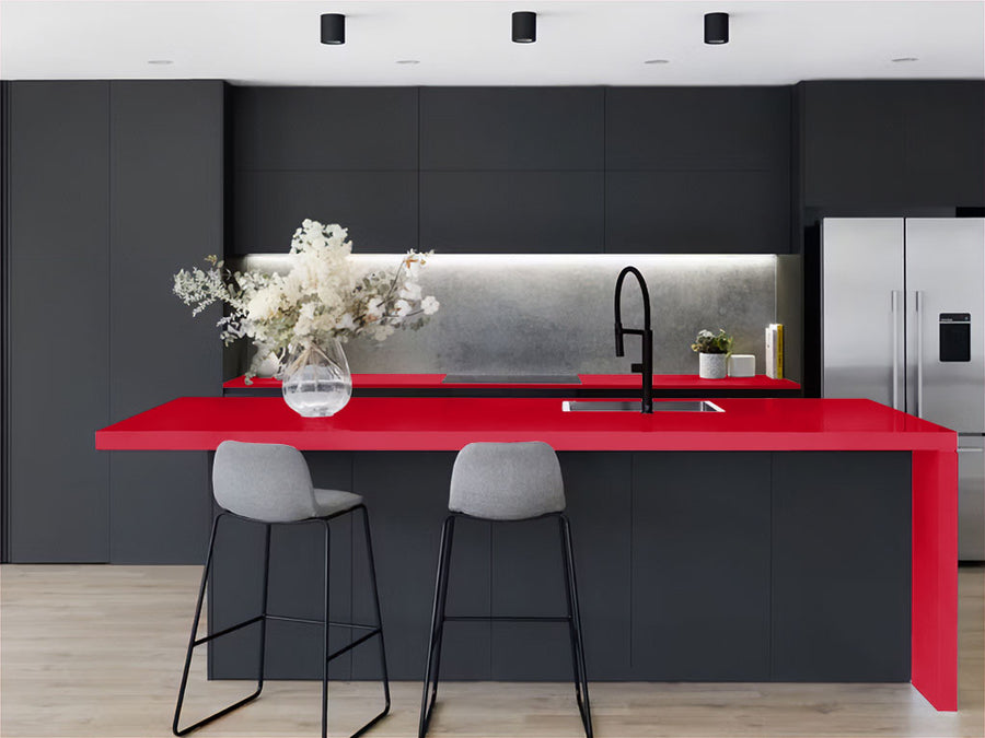 Avery Dennison™ SW900 Gloss Carmine Red Kitchen Countertop Wraps