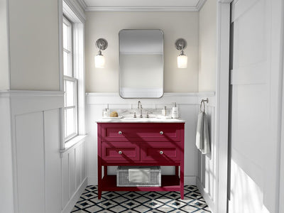 Avery Dennison SW900 Gloss Burgundy DIY Bathroom Cabinet Wraps