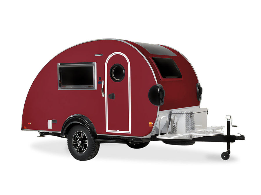 Avery Dennison SW900 Gloss Burgundy DIY Tear Drop Trailer Wraps