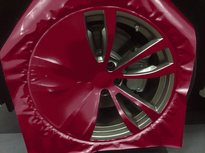 Avery Dennison™ SW900 Gloss Burgundy Custom Wheel Installation Process