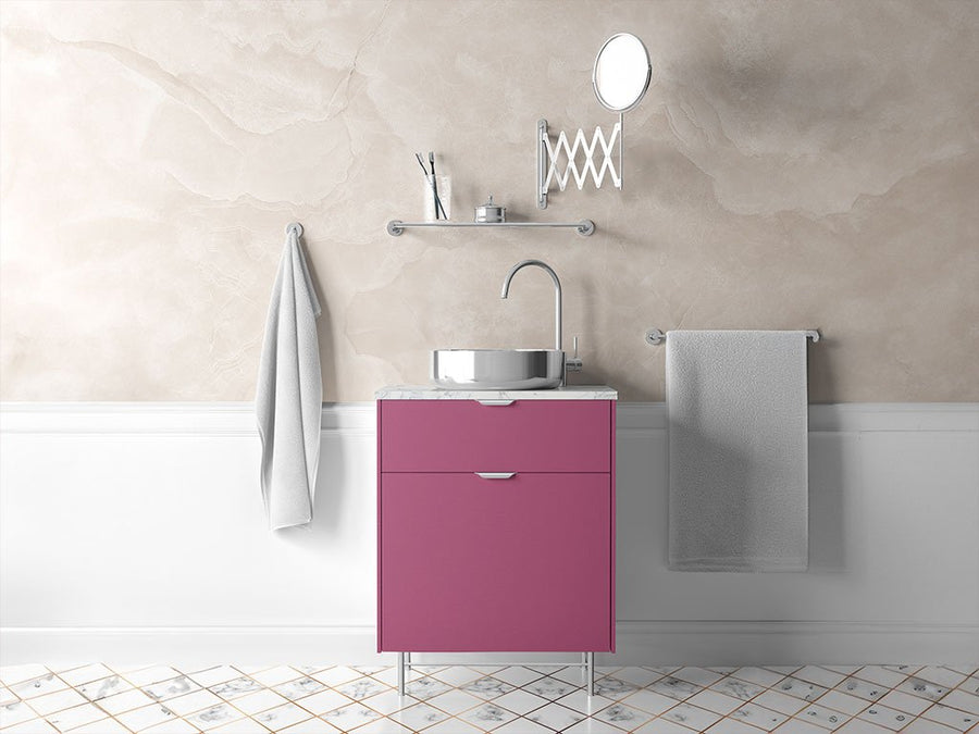 Avery Dennison™ SW900 Matte Metallic Pink Bathroom Cabinet Wraps