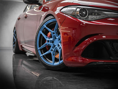 Avery Dennison™ SW900 Gloss Smoky Blue Wrapped Rim Example