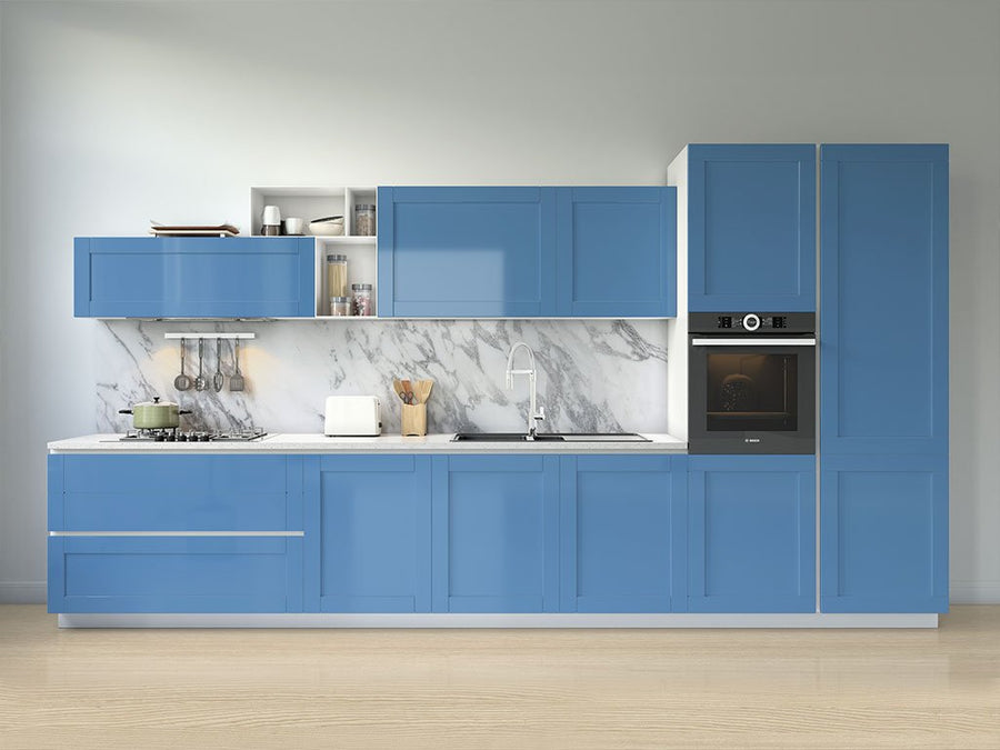 Avery Dennison™ SW900 Gloss Smoky Blue Kitchen Cabinet Wraps