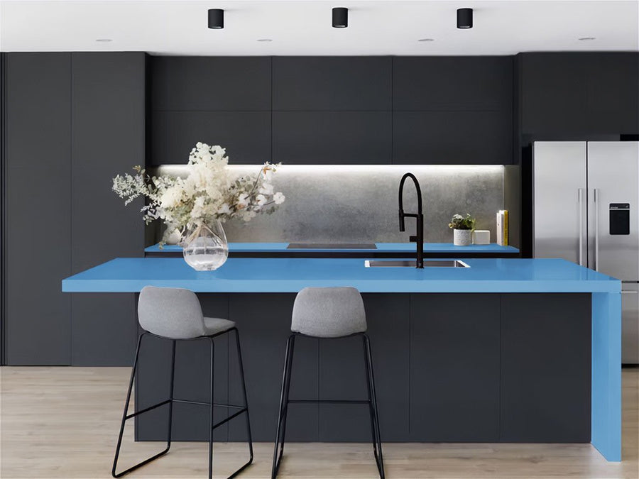 Avery Dennison™ SW900 Gloss Smoky Blue Kitchen Countertop Wraps