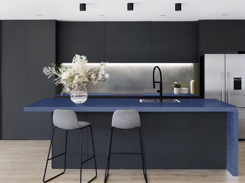 Avery Dennison™ SW900 Matte Metallic Night Blue Kitchen Countertop Wraps