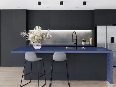 Avery Dennison™ SW900 Matte Metallic Night Blue Kitchen Countertop Wraps
