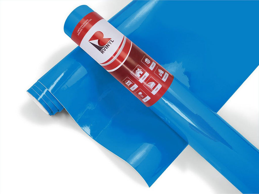 Avery Dennison SW900 Gloss Light Blue Bathroom Cabinet Wrap Color Film