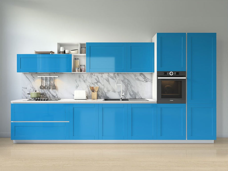 Avery Dennison™ SW900 Satin Light Blue Kitchen Cabinet Wraps
