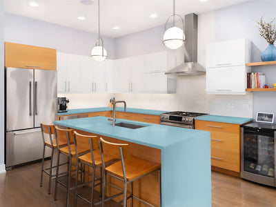 Avery Dennison SW900 Gloss Sea Breeze Custom Kitchen Counter Wraps