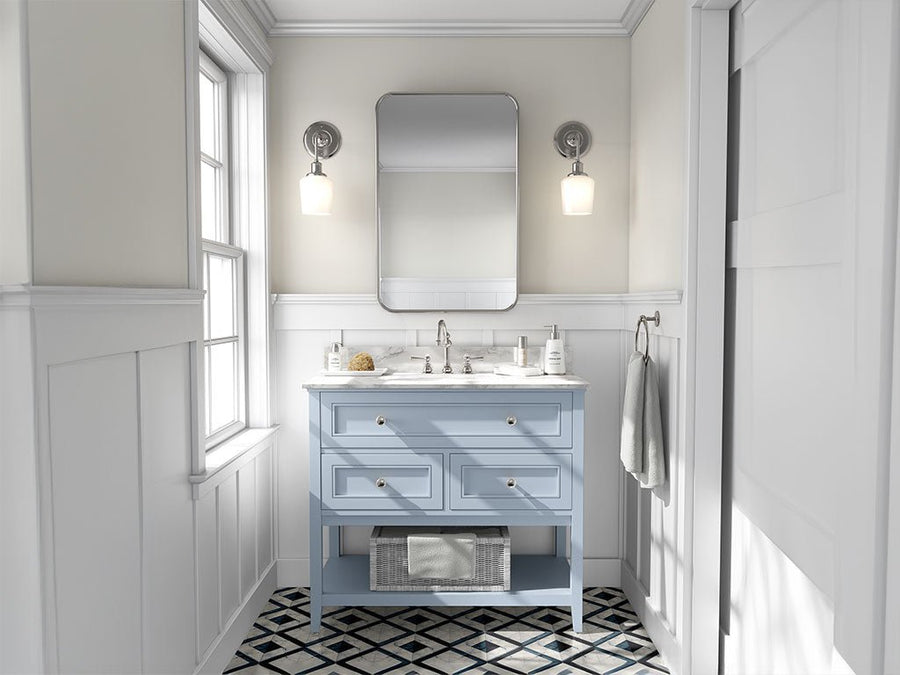 Avery Dennison SW900 Gloss Cloudy Blue DIY Bathroom Cabinet Wraps