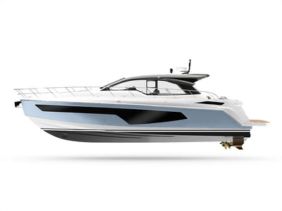 Avery Dennison SW900 Gloss Cloudy Blue Customized Yacht Boat Wrap