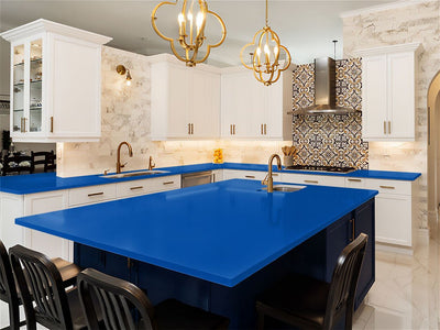 Avery Dennison SW900 Gloss Blue DIY Kitchen Counter Wraps