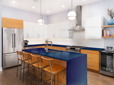 Avery Dennison SW900 Gloss Metallic Magnetic Burst Custom Kitchen Counter Wraps