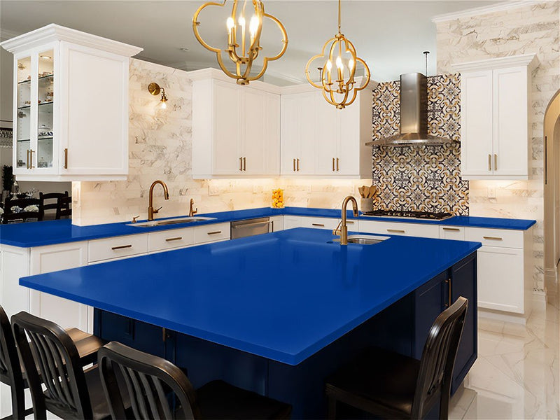 Avery Dennison SW900 Gloss Dark Blue DIY Kitchen Counter Wraps