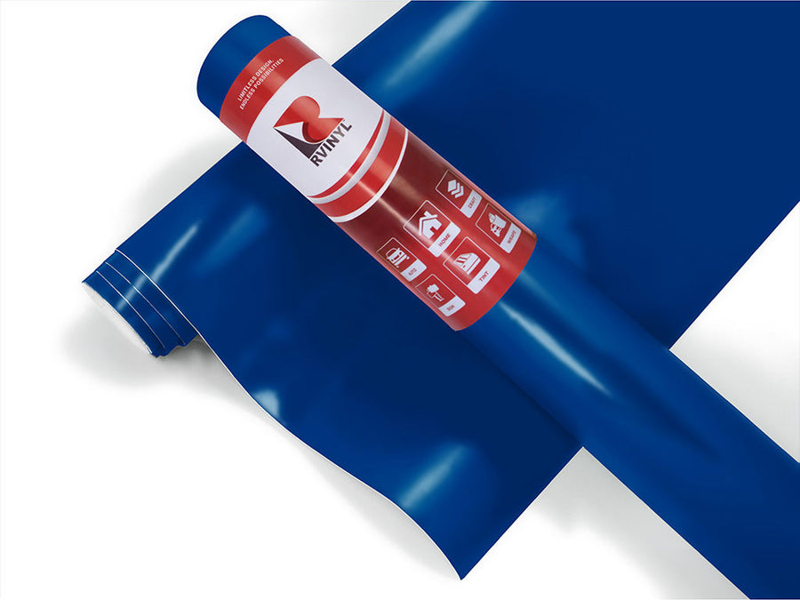 Avery Dennison SW900 Satin Dark Blue Boat Wrap Color Film