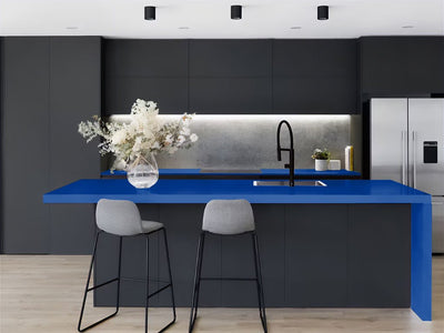 Avery Dennison™ SW900 Satin Dark Blue Kitchen Countertop Wraps