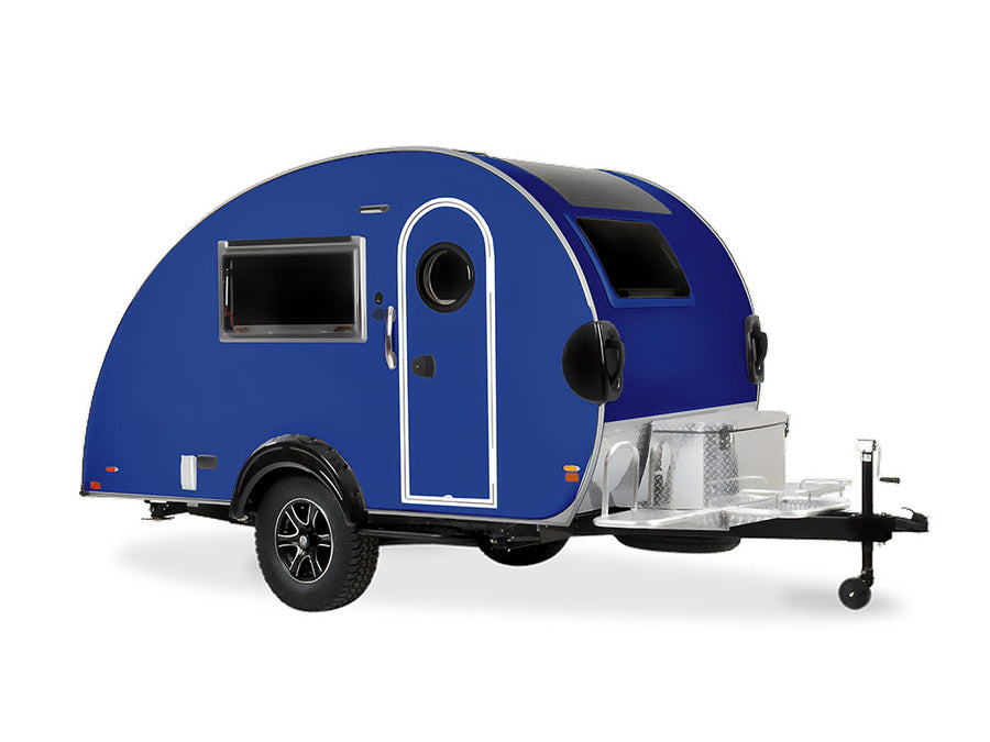 Avery Dennison SW900 Satin Dark Blue DIY Tear Drop Trailer Wraps