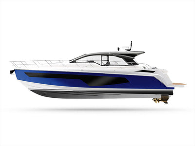Avery Dennison SW900 Satin Dark Blue Customized Yacht Boat Wrap