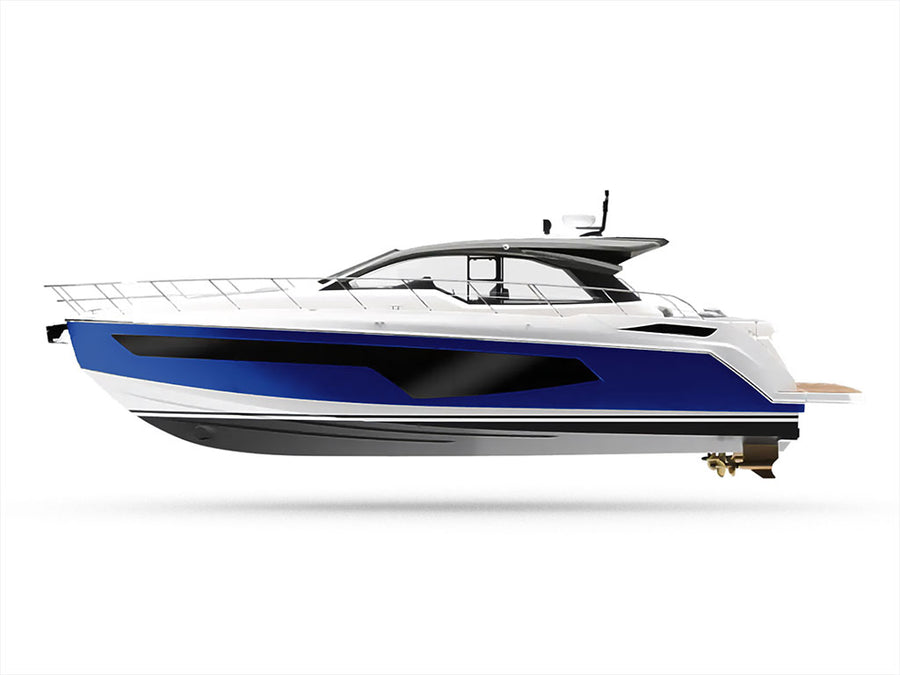 Avery Dennison SW900 Satin Dark Blue Customized Yacht Boat Wrap