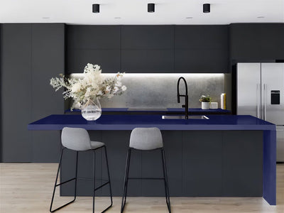 Avery Dennison™ SW900 Gloss Indigo Blue Kitchen Countertop Wraps