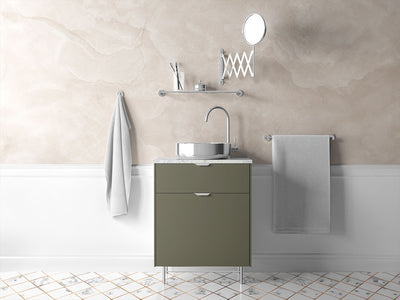 Avery Dennison™ SW900 Matte Khaki Green Bathroom Cabinet Wraps
