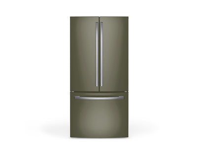 Avery Dennison SW900 Matte Khaki Green DIY Built-In Refrigerator Wraps