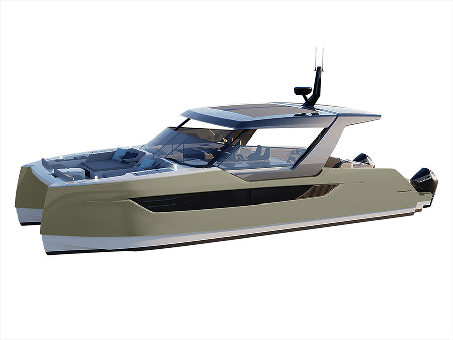 Avery Dennison SW900 Satin Khaki Green Catamaran Dual-Hull Vinyl Film Wraps